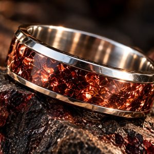RED WARRIOR — RED HOWLITE RING